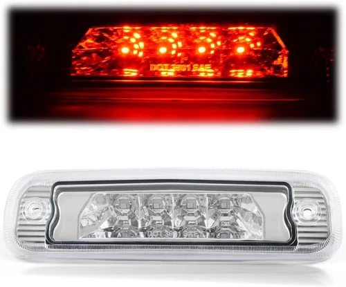 Miniatura 11 de PIT66 3ª luz de freno LED, compatible con Jeep Cherokee 97-01, luces traseras de carga para techo trasero, lente transparente, carcasa negra 99-04