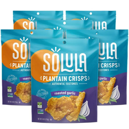 Miniatura 13 de Solula Plátano Crisps Authentic Tostones, lima caribeña, 4 onzas (paquete de 3), papas fritas cocidas, sin gluten, aptas para paleo, sin granos