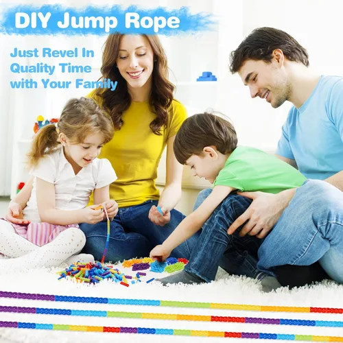 Miniatura 3 de Supertrip Cuerda de saltar holandesa doble cuerda de saltar suave con cuentas de 16 pies, cuerda de saltar para mujeres, adultos, niños, cuerda