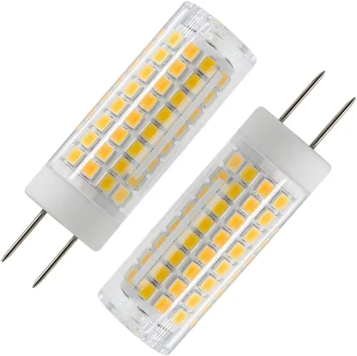 Bombilla LED G8, repuesto de bombilla halógena de 75 W, regulable 7 W, 750 lúmenes, CA 120 V, base bipin GY8.6/G8, blanco cálido 3000 K para luz