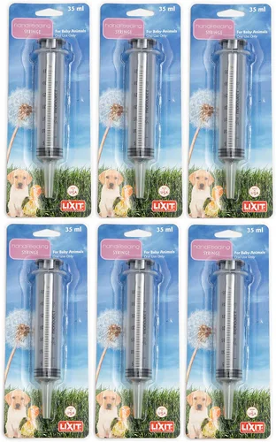 Miniatura 6 de Lixit Jeringa de alimentación manual para animales bebé, 10 ml