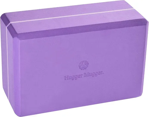 Miniatura 8 de Hugger Mugger Bloque de yoga de espuma de 4 pulgadas, fuerte y estable, bordes biselados para mayor comodidad, tamaño de bloque más favorito, ayuda