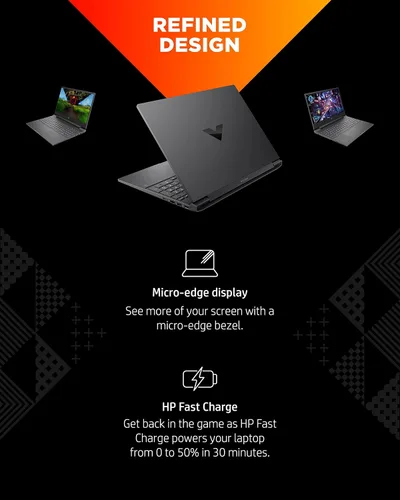 Miniatura 5 de HP Victus - Computadora portátil para juegos de 15.6 pulgadas, NVIDIA GeForce RTX 3050 Ti, AMD Ryzen 7 5800H, pantalla IPS refinada de 1080p, diseño
