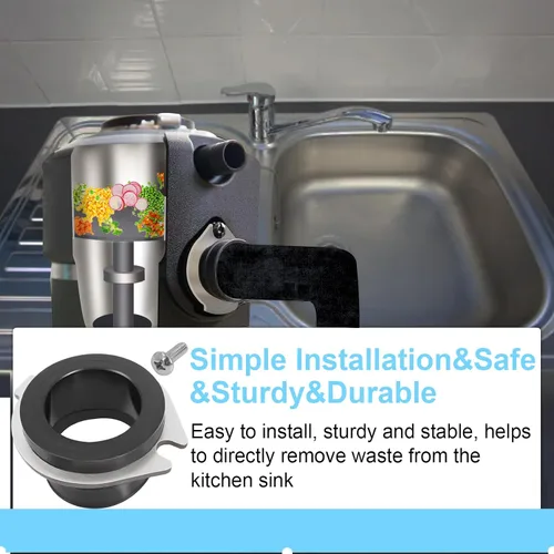 Miniatura 6 de 75499 Flex Coupler - Piezas de repuesto compatibles con Insink-erator, acoplamiento de montaje de tubo de escape antivibración de descarga flexible