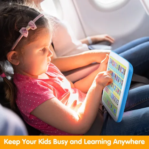 Miniatura 6 de PLAY Juguetes bilingües de aprendizaje de español e inglés para niños pequeños de 1 a 3 años, tableta de aprendizaje interactiva para niños