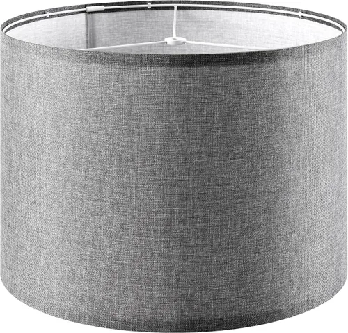 Miniatura 21 de GO&SO Pantallas de Lámpara de Tambor Medianas de Lino Natural de 13" Superior x 13" Inferior x 10" de Alto (Spider) Pantalla Moderna Beige Gris