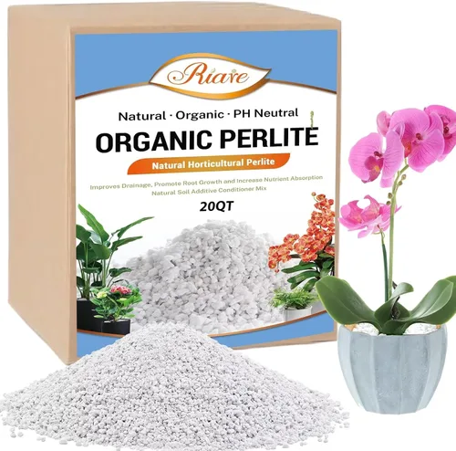 Miniatura 12 de Riare Perlita orgánica de 2 cuartos de galón para plantas, enmienda de suelo de perlita hortícola para plantas, mezcla de macetas, acondicionador