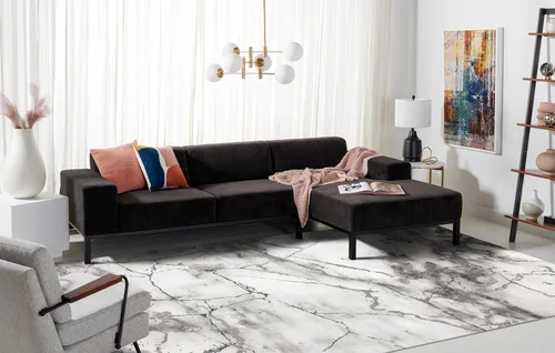 Miniatura 48 de SAFAVIEH Craft Collection Alfombra de Acento - 2' x 3', Gris y Azul, Diseño Contemporáneo, Resistente a las Manchas, Ideal para Áreas de Alto