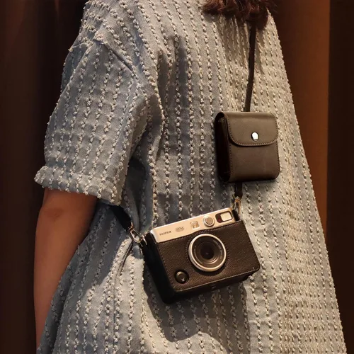 Miniatura 8 de CAIYOULE Funda para cámara para Fujifilm Instax Mini EVO, Bolsa funda Fuji Mini EVO con bolsa para fotos, álbum, marcos, kit de accesorios, Negro