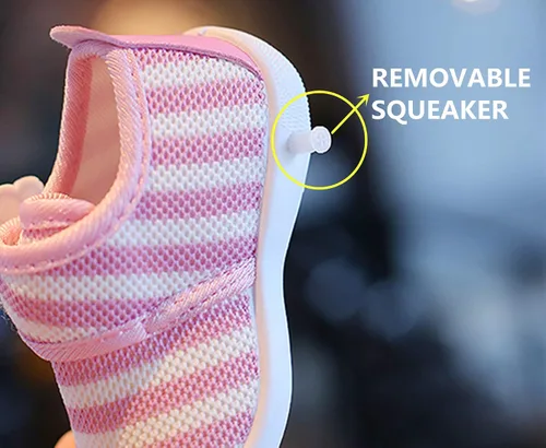 Miniatura 5 de WILLFUN Zapatos chirriantes para bebés, niños y niñas, tenis para primeros caminos, suela suave, para niños pequeños de 0 a 3 años