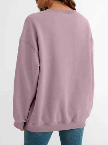 Miniatura 89 de EFAN Sudaderas de gran tamaño con cuello redondo Y2K para mujer, sudaderas con capucha para otoño, moda 2025, ropa para adolescentes y niñas, lindo
