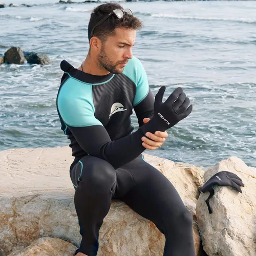 Miniatura 2 de XUKER Guantes de agua, de neopreno de 0.118 pulgadas y 0.197 pulgadas, guantes de invierno para buceo, esnórquel, surf