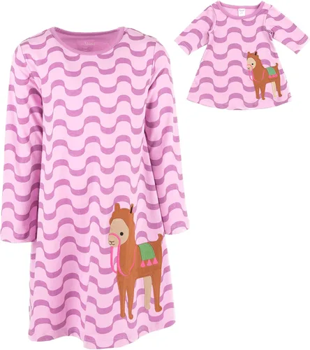 Miniatura 74 de Leveret - Conjunto de vestidos a juego para niña y para muñeca, 100% algodón, gran variedad de estilos, (tallas de 2 a 14 años)