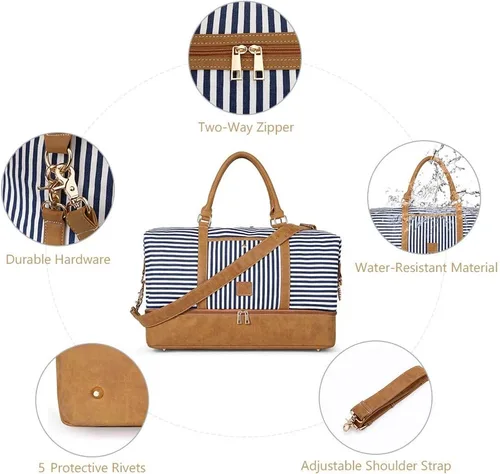 Miniatura 3 de Plambag - Bolsa de lona grande para el fin de semana impermeable tamaño grande PB0167DB