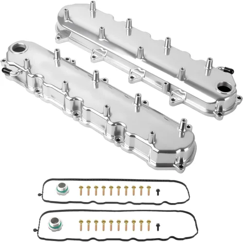 Miniatura 15 de Cubierta de válvula de motores de aluminio fundido con soportes de bobina compatible con GM LS LS1 LS2 LS3 LS6 5.3 6.0 - Negro