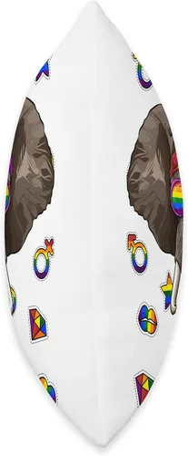 Miniatura 2 de Cute LGBT Animals LGBT - Almohada lesbiana con diseño de elefante, gay Pride Month Animal Rainbow Lesbiana, 16 x 16 pulgadas, multicolor