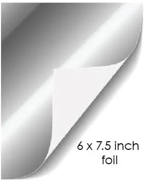 Miniatura 5 de Hojas de papel de aluminio para envolver barras de chocolate, color azul claro, 40 hojas