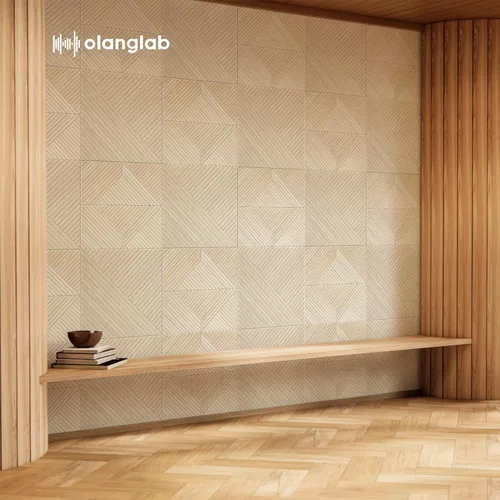 Miniatura 9 de Olanglab Paquete de 6 paneles de pared autoadhesivos, 23.6 x 23.6 pulgadas por panel, paneles de pared acústicos, arte de pared absorbente de sonido