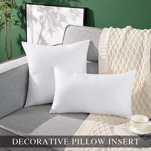 Miniatura 4 de OTOSTAR Almohada impermeable de alta calidad para exteriores, resistente al agua, 12 x 20 pulgadas, relleno de almohada decorativa para sofá, funda