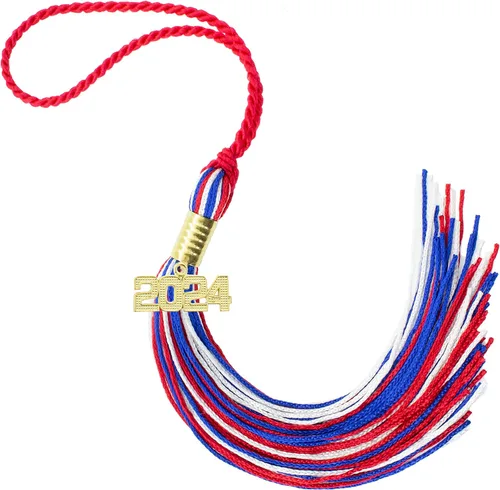 Miniatura 555 de Borla de graduación Aqua 2022, todos los colores escolares disponibles, fabricada en Estados Unidos