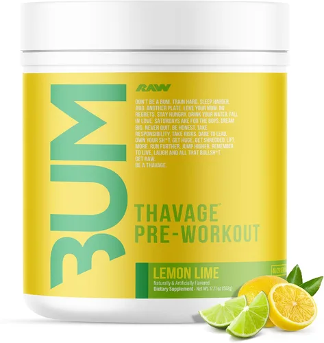Miniatura 15 de RAW Polvo Pre Entrenamiento, Thavage (Fruta del Dragón) - Suplemento Nutricional Deportivo de Chris Bumstead para Hombres y Mujeres - Cbum Pre