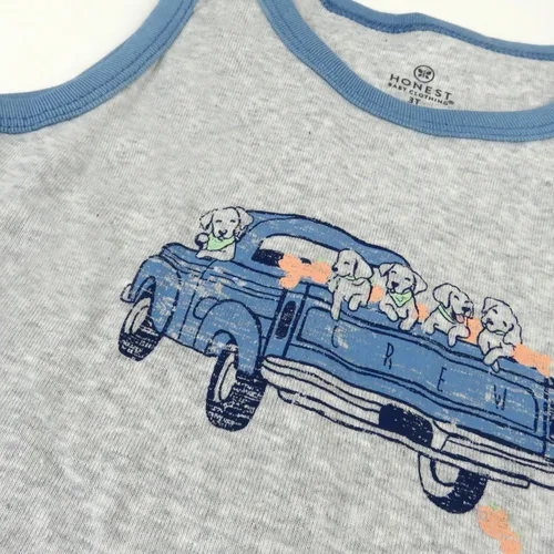 Miniatura 24 de HonestBaby Camisetas musculares sin mangas 100% algodón orgánico para bebés y niños pequeños, niñas