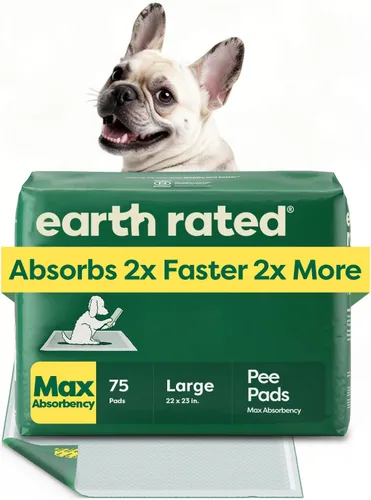 Miniatura 9 de Earth Rated Max Absorbency - Almohadillas para orinar de cachorros para perros que se absorben 2 veces más rápido y 2 veces más, a prueba de fugas