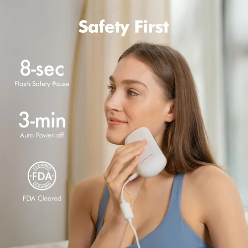 Miniatura 8 de Aberlite Luxe - Dispositivo de depilación láser IPL para mujeres y hombres, sin dolor con enfriamiento de zafiro, doble pulso, escaneo automático, 4
