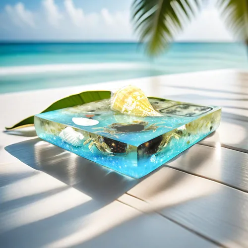 Miniatura 4 de Moldes Rectangulares Grandes de Silicona para Resina, Molde Profundo de Epoxi con Soporte de Marco de Madera para Preservación de Flores DIY
