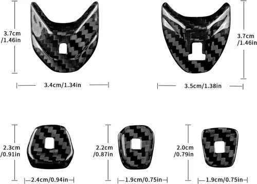 Miniatura 2 de Cubierta de fibra de carbono, para botón de palanca de cambios de automóvil, para consola central C8, decoración para Chevrolet Corvette C8 2020