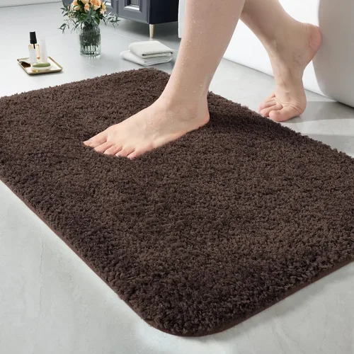 Miniatura 31 de LOCHAS - Tapete de baño de 24x70 pulgadas, suave, grueso y absorbente, hecho de microfibra, para el baño, lavable a máquina, tapete antideslizante
