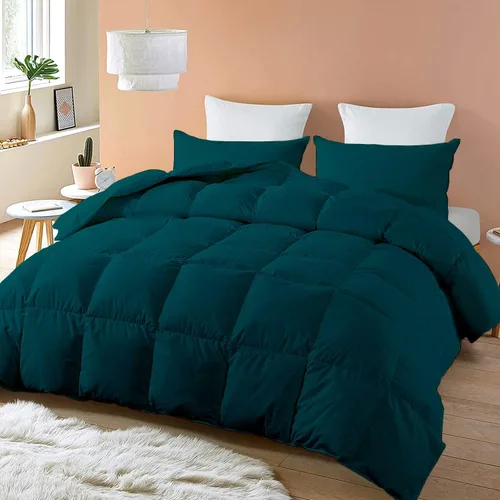 Miniatura 19 de SLEEP-NEST Edredón Queen de gran tamaño de 98 x 98 pulgadas, relleno de edredón alternativo de plumón de lujo para todas las estaciones, juego de 3