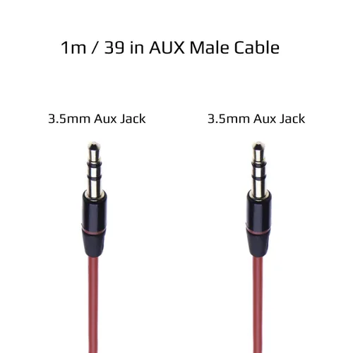 Miniatura 3 de Keple Kit de montaje de entrada auxiliar BMW Adaptador de cable de audio auxiliar con cable auxiliar macho de 0.138 in, 3.3 ft para BMW (E46) 320i