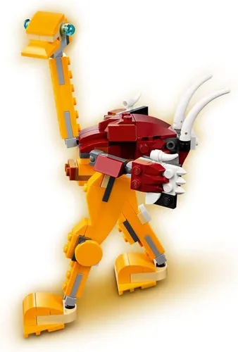 Miniatura 7 de LEGO Creator 3 en 1 León Salvaje 31112 Kit de Construcción de Juguete 3 en 1 con Juguetes de Animales para Niños, Nuevo 2021 (224 Piezas)