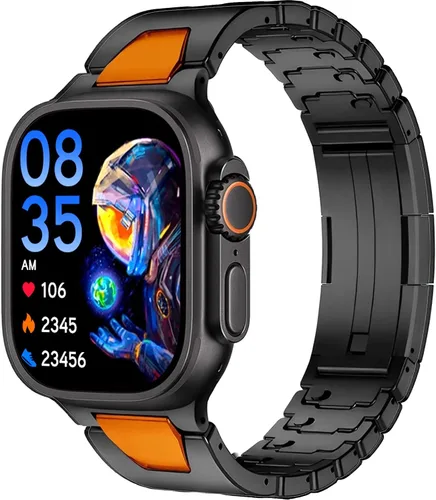 Correa de metal compatible con correas de Apple Watch de 1.929 in, 1.811 in, 1.772 in, 1.732 in, 1.654 in, 1.614 in, 1.575 in, 1.496 in, para