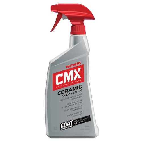 Mothers CMX Revestimiento en aerosol de cerámica, 24 onzas, protección avanzada de SiO2 + TiO2, fácil de usar, grado profesional, protección