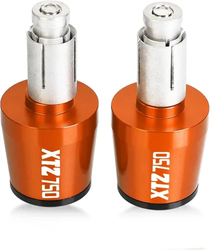 Miniatura 15 de Extremos de manillar de motocicleta para XTZ 750 XTZ750 Super TENERE 1989-1996 22MM manillar Grips Cap Anti vibración Silder Plugs (Color : 1)