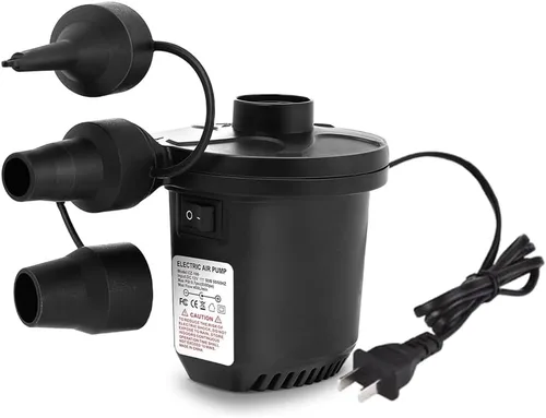 Aida & Hani Bombas de aire eléctricas para inflables, inflador rápido y desinflador con 3 boquillas, bomba de colchón de aire enchufable de 110 V
