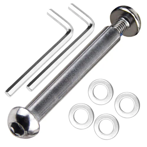 Miniatura 23 de M8 - Juego de tornillos Allen para eje de acero al carbono de grado 0.346 x 1.102 in x 3.386 in para delantero trasero 2 3 4 ruedas Stunt Scooter 35