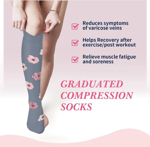 Miniatura 19 de Sooverki - Calcetines de compresión de cobre para circulación, para mujeres y hombres, 6 pares, para correr, atletismo, medicina, enfermería, viajes
