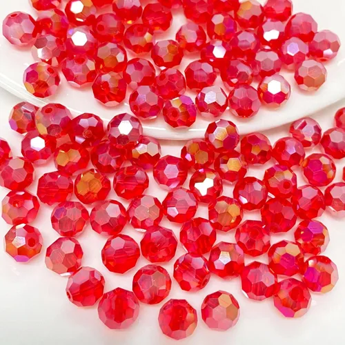 Miniatura 17 de 400 cuentas redondas de cristal de 0.157 pulgadas (0.157 in), espaciador facetado, cuentas de color AB para hacer joyas, manualidades, collares