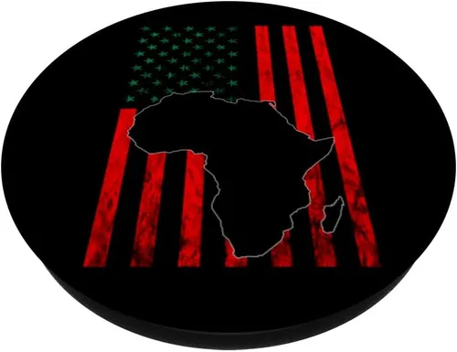 Miniatura 2 de Bandera panafricana de la UNIA de la historia negra afroamericana, PopSockets intercambiables PopGrip