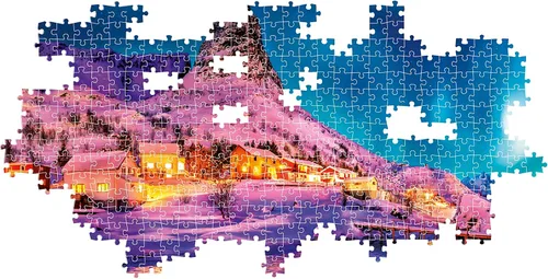 Miniatura 5 de Clementoni - Rompecabezas para adultos de 1000 piezas, panorámico, colorido sobre las islas Lofoten, 38.6 x 13.0 in, fabricado en Italia
