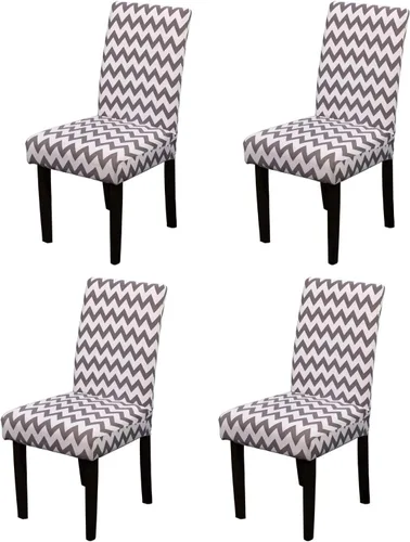 Miniatura 27 de Funda protectora para silla de comedor, lavable, extraíble, de elastano