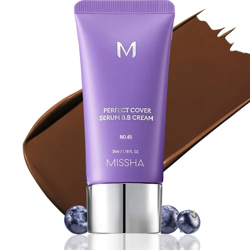 Miniatura 10 de MISSHA M PERFECT COVER SERUM BB CREAM No.13 Light Fair- Fair with Cool Undertone, BB Cream de Cardi B Pick, tinte para la piel, hidratante tintado