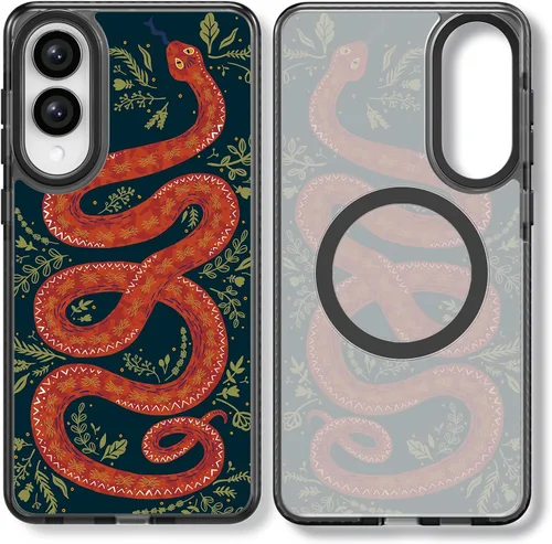 Miniatura 221 de Rosarnnah Funda compatible con Samsung Galaxy S24 Ultra, bonita estética, a la moda, divertida funda con estampado de gatito y gato, duradera a