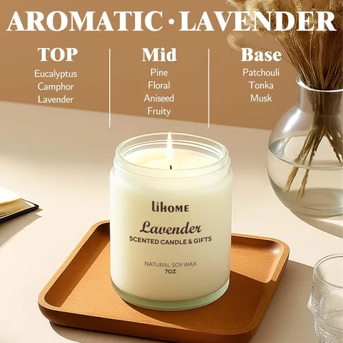 Miniatura 2 de Velas de regalo para mujeres, vela de cera de soja natural para el hogar perfumada perfecta para Navidad, cumpleaños, día de la madre, velas