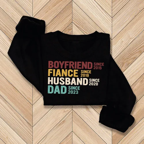 Miniatura 13 de Sudadera con capucha personalizada con diseño de línea de tiempo de la familia vintage