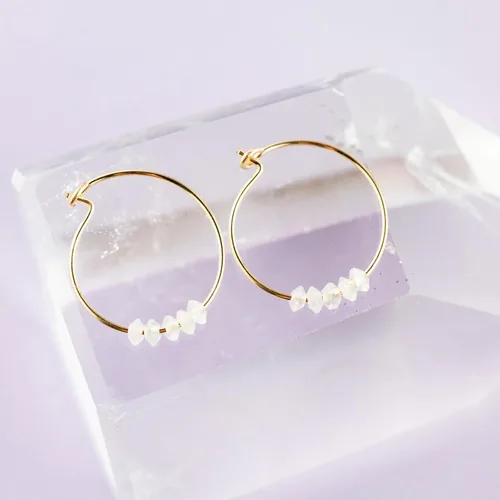 Miniatura 2 de SoulKu Gold Hoop Earrings for Women, 14k Gold Earrings, Delicate Jewelry