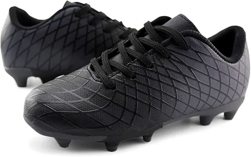 Miniatura 7 de JABASIC - Tacos de fútbol para exteriores para niños, zapatos de fútbol atléticos y firmes